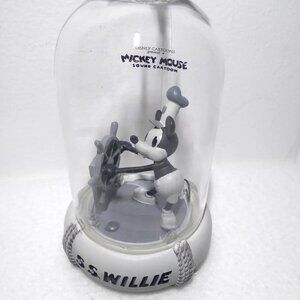 DISNEY 100th Steamboat Willie Mickey Mouse Light Up Ornament w/ Music NEW